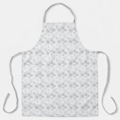 Silver Christmas Funkelnd Schneeflocken Schürze (Vorderseite)