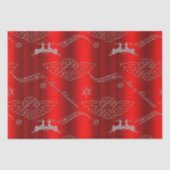 Silver Christmas Magic Red Seidenpapier (Vorderseite)