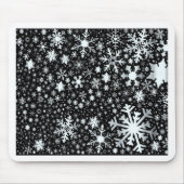 Silver Christmas Snowflakes Mousepad (Vorne)