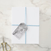 Silver Christmas Tree Branches, Ball - Personalisi Geschenkanhänger (Mit Garn)