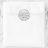 Silver Christmas Wedding Sticker Pearls (Tasche)
