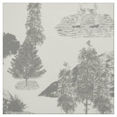 Silver Christmas Winter Wonderland 30" Stoff (Muster)