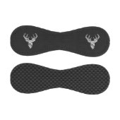 Silver Chrome Deer on Carbon Fibre Style Print Baseball (Paneele)