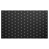 Silver Chrome Deer on Carbon Fibre Style Print Stoff (Yard (91,4 cm))