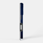 Silver Chrome Geometric Bear Blue Python iPhone 16 Hülle (Rechte Seite)