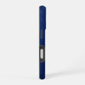 Silver Chrome Geometric Rhino Blue Python iPhone 16 Hülle (Rechte Seite)