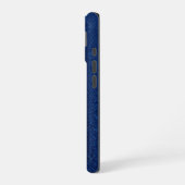 Silver Chrome Geometric Shark Blue Python iPhone 16 Hülle (Linke Seite)