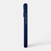 Silver Chrome Geometric Tiger Blue Python iPhone  16 Hülle (Linke Seite)