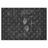 Silver Chrome Libra Zodiac Sign auf Hevelius Tischdecke (Vorderseite (Horizontal))