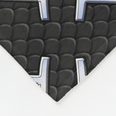 Silver Chrome like Gemini Zodiac Sign Fleecedecke (Ecke)