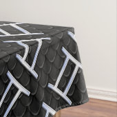 Silver Chrome like Gemini Zodiac Sign Tischdecke (Beispiel)