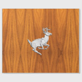 Silver Chrome like Running Dee on Fine Teak Print Geschenkpapier (Flach)