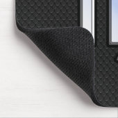 Silver Chrome Virgo Zodiac Sign auf Schlangenhaut Mousepad (Ecke)