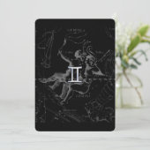 Silver Chrome wie Gemini Zodiac Sign auf Hevelius (Stehend Vorderseite)