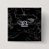 Silver Chrome wie Libra Zodiac Sign auf Hevelius Button (Vorderseite)