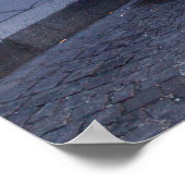 Silver Citroën 2CV Poster (Ecke)