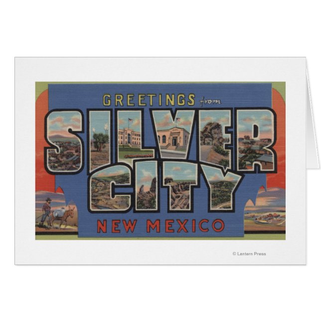 Silver City, New Mexico - Großbuchstaben (Vorderseite (Horizontal))
