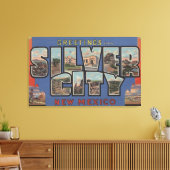 Silver City, New Mexico - Große Briefmarkenszenen Leinwanddruck (Insitu (Wohnzimmer))