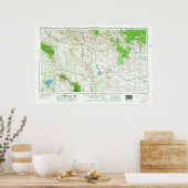 Silver City NM Topo Karte Poster (Küche)