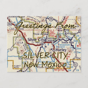 Silver City NM Vintage Karte