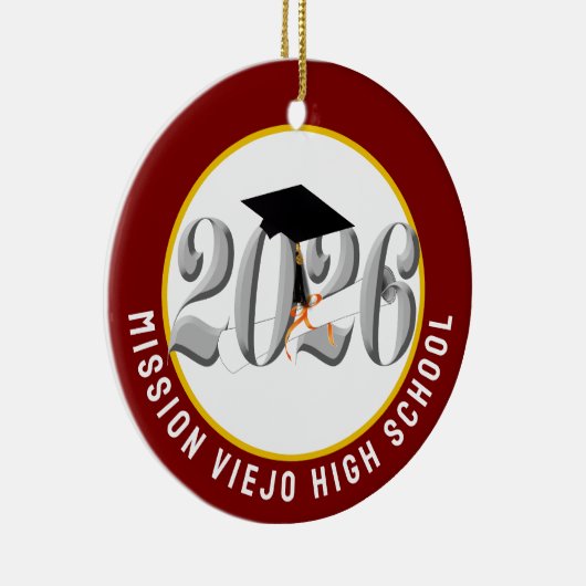 Silver Class 2026 Foto Abschluss Keramik Ornament (Rechts)