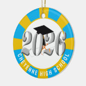 Silver Class 2026 Foto Abschluss Keramik Ornament (Links)