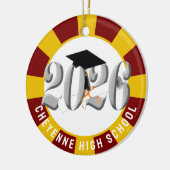 Silver Class 2026 Foto Abschluss Keramik Ornament (Links)