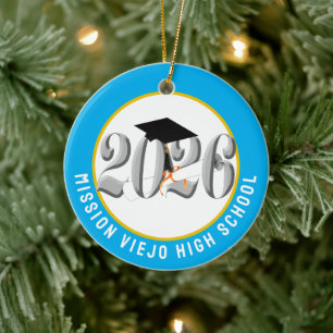 Silver Class 2026 Foto Abschluss Keramik Ornament