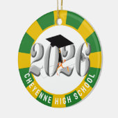 Silver Class 2026 Foto Abschluss Keramik Ornament (Links)