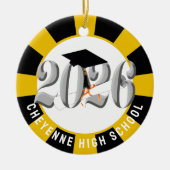 Silver Class 2026 Foto Abschluss Keramik Ornament (Vorne)