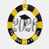 Silver Class 2026 Foto Abschluss Keramik Ornament (Links)