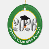 Silver Class 2026 Foto Abschluss Keramik Ornament (Links)