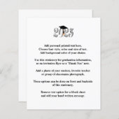 Silver Class of 2025 Abschluss Ankündigung (Vorne/Hinten)