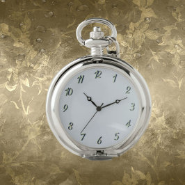 Silver Classic Pocket Watch for Men - Geschenk für Taschenuhr
