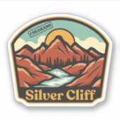 Silver Cliff, Colorado Aufkleber (Vorderseite)