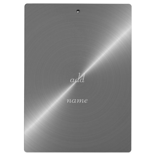 Silver Clipboard Klemmbrett (Rückseite)