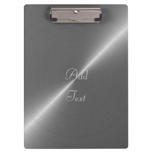 Silver Clipboard Klemmbrett (Vorderseite)