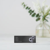 Silver Cogs Business Card Mini Visitenkarte (Stehend Vorderseite)