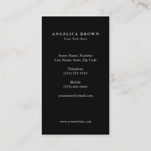 Silver Color Chakras Meditation Business Card Visitenkarte (Rückseite)