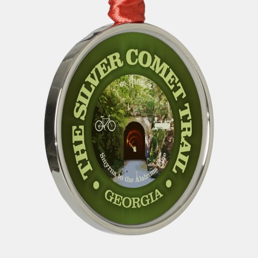 Silver Comet Trail (cycling c) Ornament Aus Metall (Rechts)