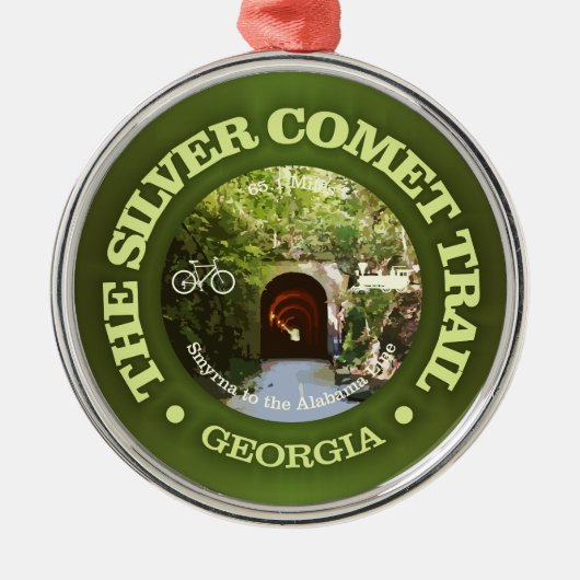 Silver Comet Trail (cycling c) Ornament Aus Metall (Vorne)