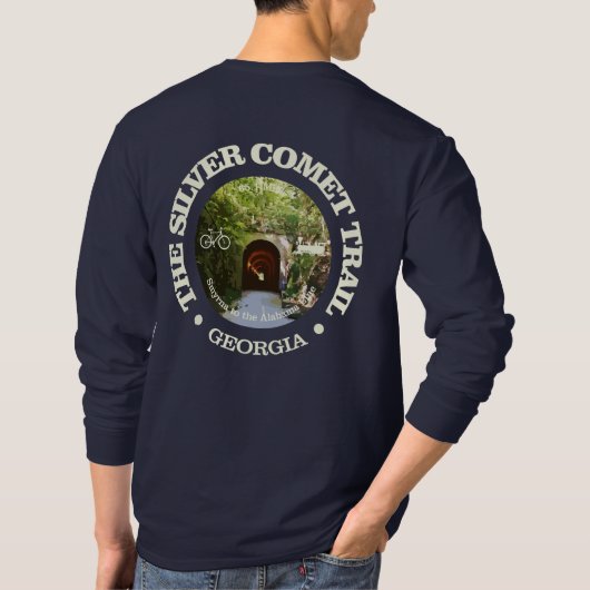 Silver Comet Trail (cycling c) T-Shirt (Rückseite)
