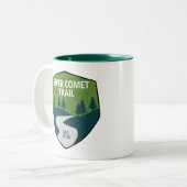 Silver Comet Trail Georgia Zweifarbige Tasse (Vorderseite Links)