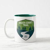 Silver Comet Trail Georgia Zweifarbige Tasse (Links)