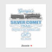 Silver Comet Trail (RT2) Aufkleber (Blatt)