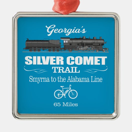 Silver Comet Trail (RT2) Ornament Aus Metall (Vorne)