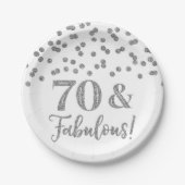 Silver Confetti 70 und fabulous Pappteller (Vorderseite)