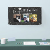 Silver Confetti Abschluss 3 Foto Haushaltsbanner Banner (Messe)