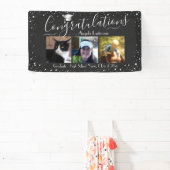 Silver Confetti Abschluss 3 Foto Haushaltsbanner Banner (InSitu)