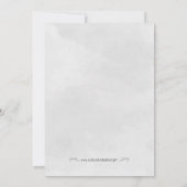 Silver Confetti Baby Dusche Einladung (Rückseite)